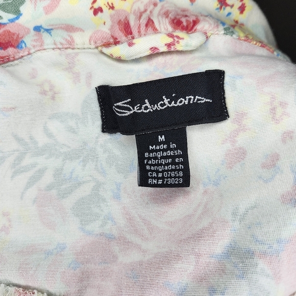 SEDUCTIONS Cropped Roses Denim Vest- Medium - Picture 4 of 4